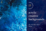 Acrylic abstract blue backgrounds, a Texture Graphic by Holovei (Thumbnail 1 of 5)