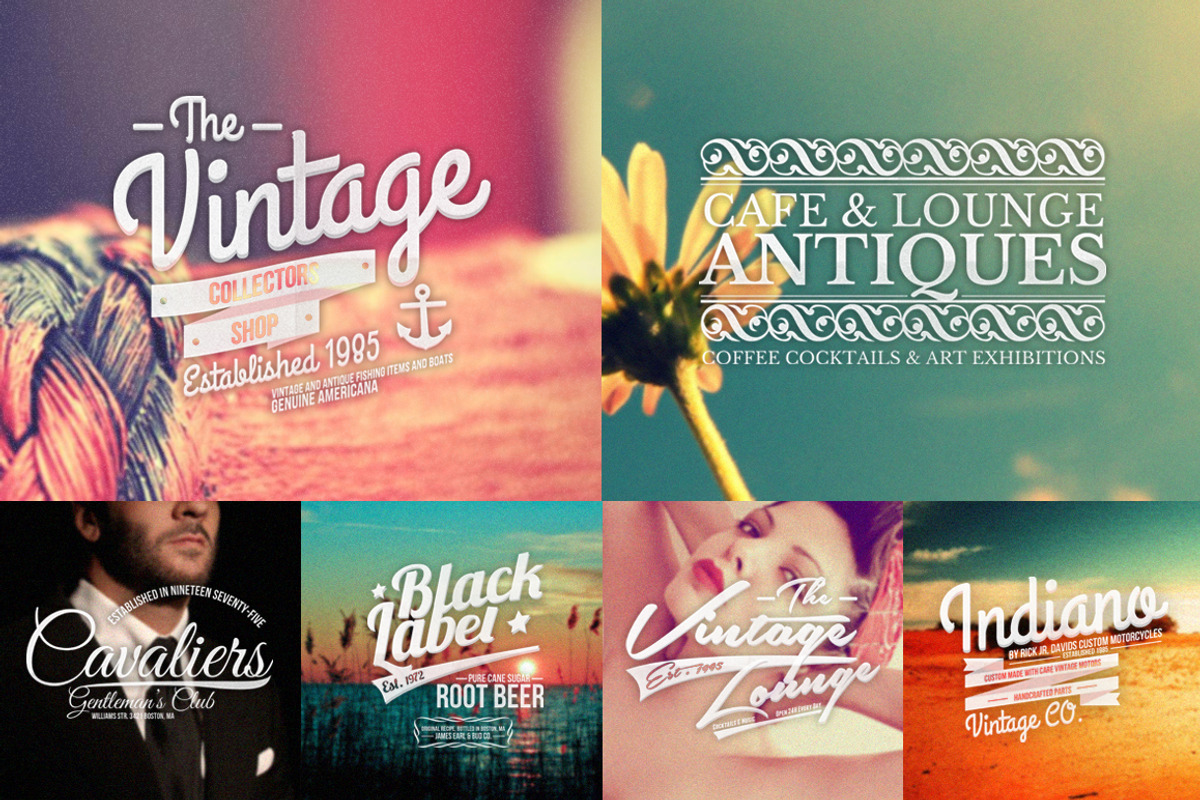 Vintage Badges, Insignias & Signs, a Branding & Logo Template by Graphicdome (Photo 3 of 5)