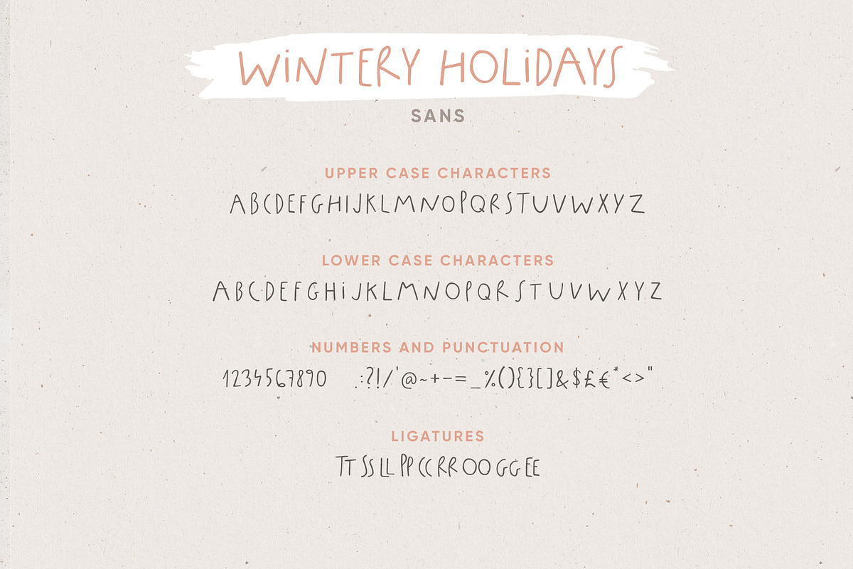 Wintery Holidays font duo, logos, a Script Font by Tabita's shop (Photo 17 of 18)