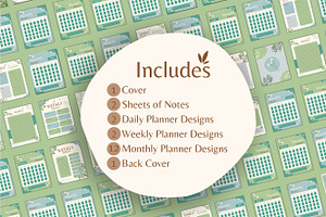 20 Planner Canva Template Set