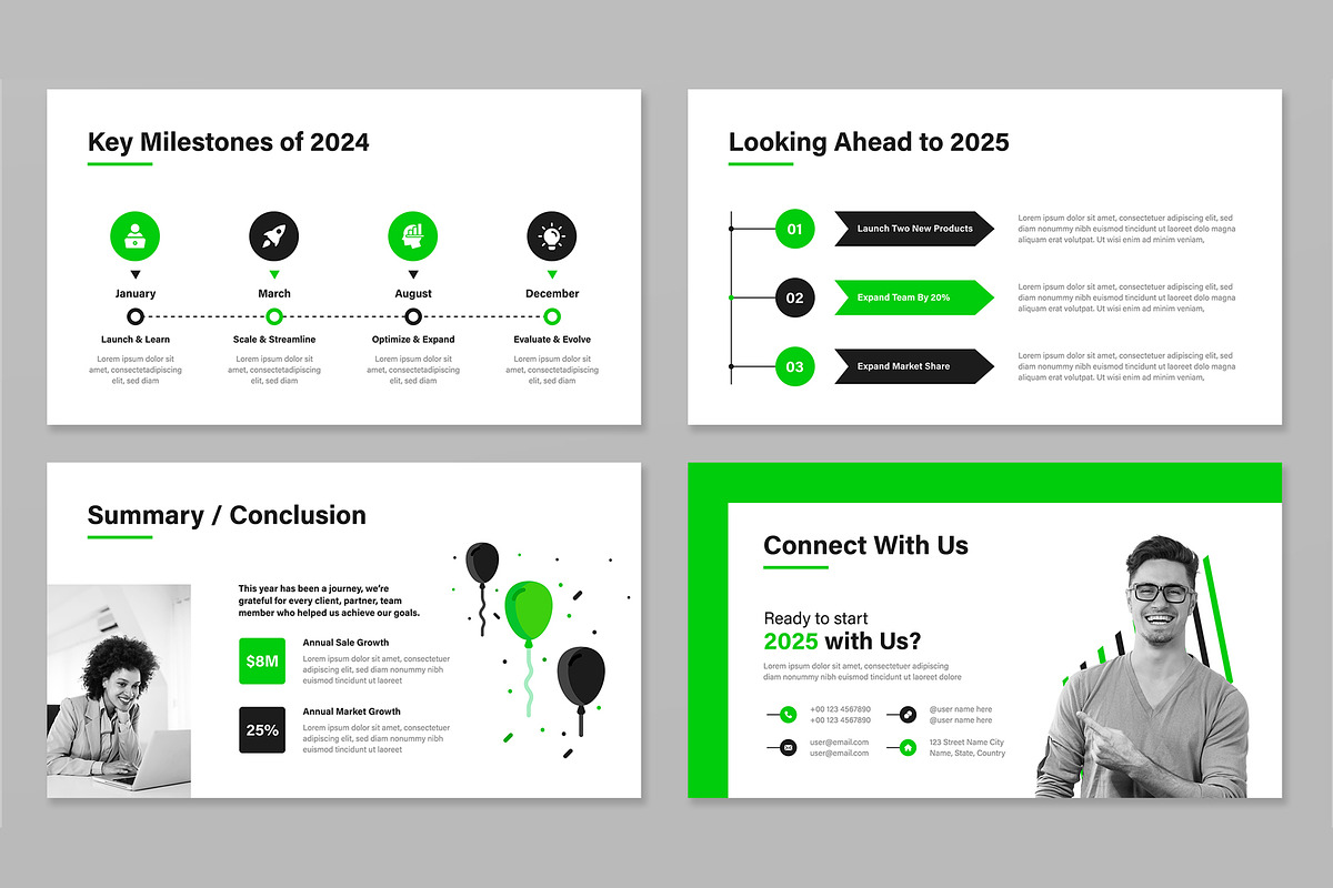 Year-End Review Presentation (PPT), a Presentation Template by Mighty-Slide (Photo 6 of 6)