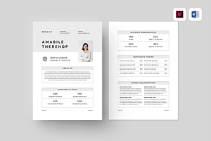 Media Kit | MS Word & Indesign, a Marketing Template by Leaflove