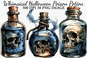 Whimsical Halloween Poison Potion, a Seasonal Illustration by Canvas Craft (Thumbnail 1 of 10)