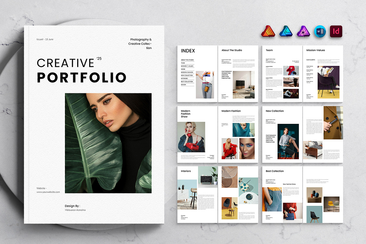 Creative Portfolio Template, a Magazine Template by DesignCrest (Photo 1 of 14)
