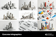 Concrete infographics, a Finance Illustration by Handmadefont (Thumbnail 4 of 11)