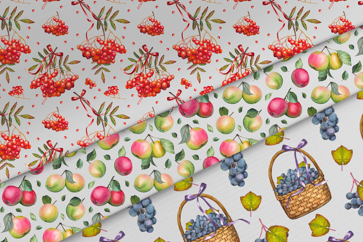 Watercolor Autumn Harvest Clipart, a Seasonal Illustration by DiashaArt (Photo 11 of 17)
