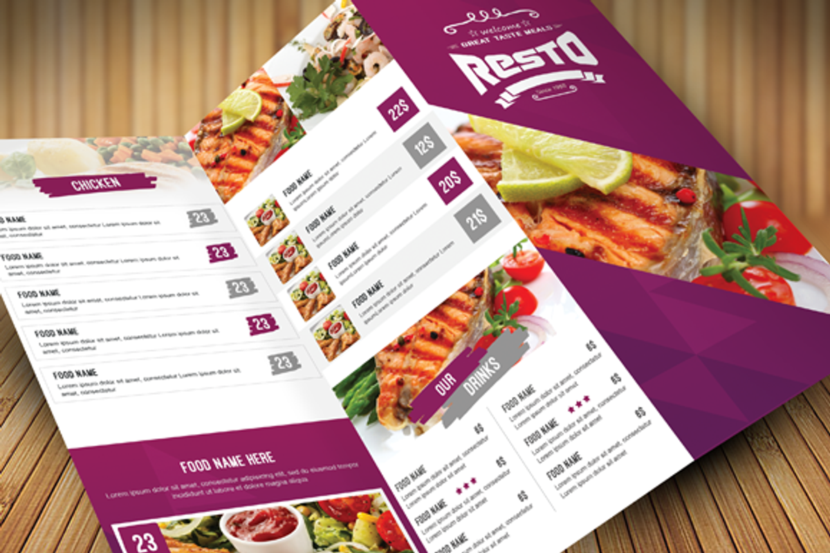 Clean Food Menu, a Brochure Template by Nody4Design (Photo 1 of 4)