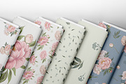 Pink peony vector patterns, a Decorative Illustration by FleurArt (Thumbnail 6 of 7)