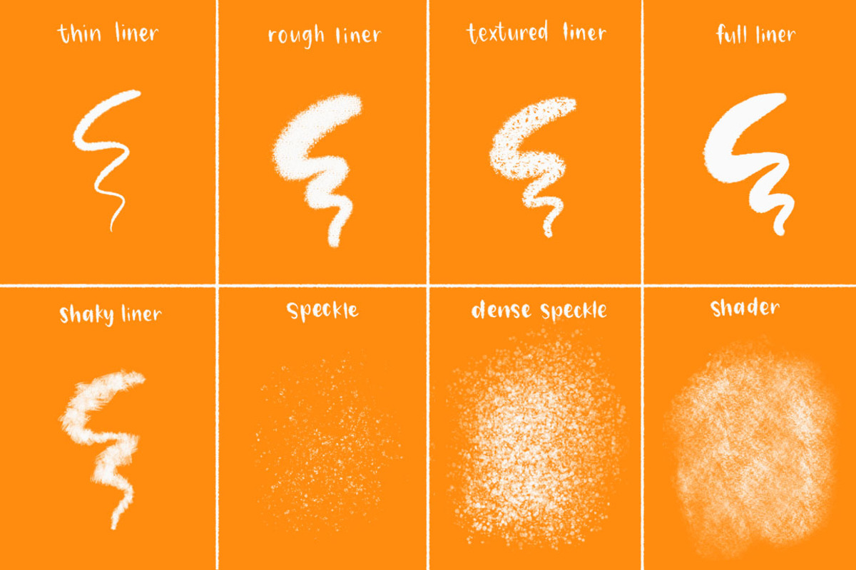 Monster Textured Procreate Brushes, a Brush Add-On by On the Mark Designs (Photo 3 of 7)