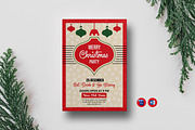 Christmas Party flyer Template, a Flyer Template by Ultimate Template Shop (Thumbnail 1 of 6)
