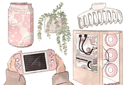 Clean Girl Gaming Clipart PNG, a Technology Illustration by Lenninator Digital (Thumbnail 4 of 8)
