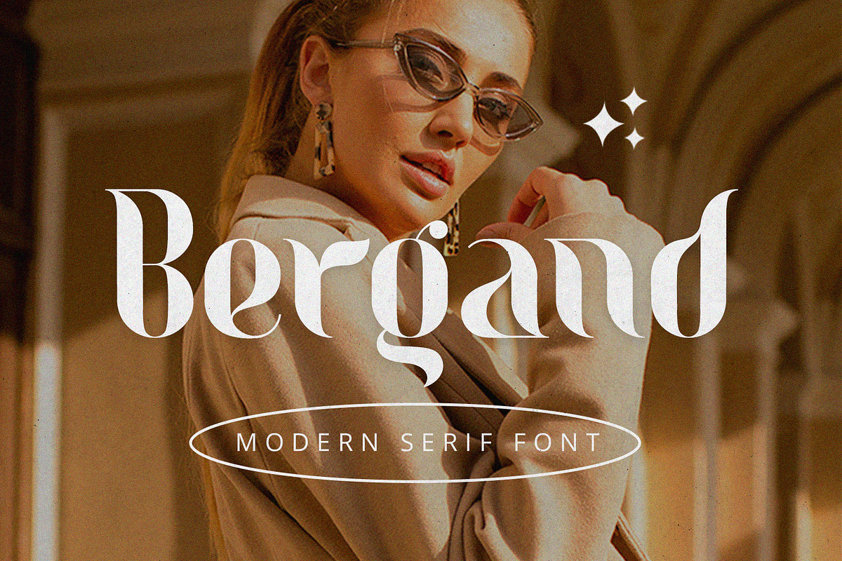 Bergand - Modern Serif Font, a Serif Font by Alpaprana (Photo 1 of 11)