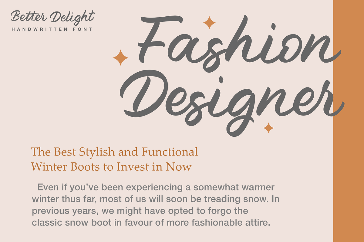 Better Delight - Handwritten Font, a Script Font by zeenesia (Photo 4 of 11)