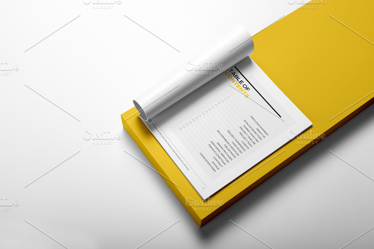Full Proposal Package Template, a Stationery Template by Mastergfx (Photo 28 of 32)