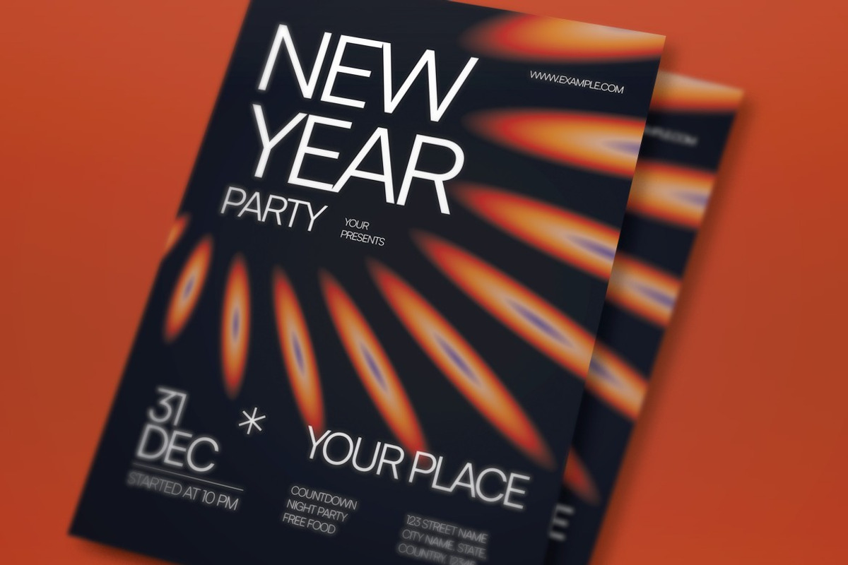 New Year Flyer, a Flyer Template by graphicook (Photo 2 of 3)