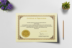 Appreciation Certificate Design