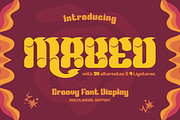 Mabed | Groovy Retro Font, a Font by twinstd (Thumbnail 1 of 12)