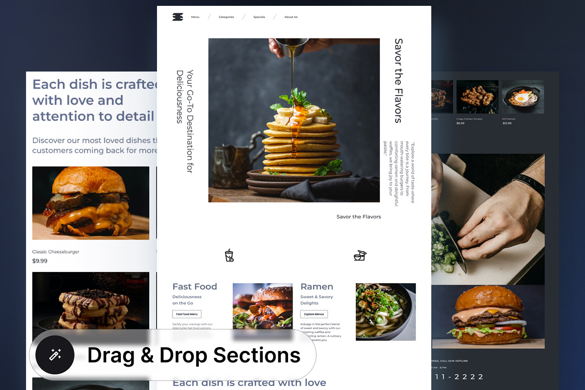 Restoo - Restaurant UI Kit, an UI Kit Template by hiddemaru (Photo 2 of 8)
