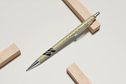 Metallic Pen Mockup, a Pens & Pencil Mockup by graphictime (Thumbnail 2 of 6)
