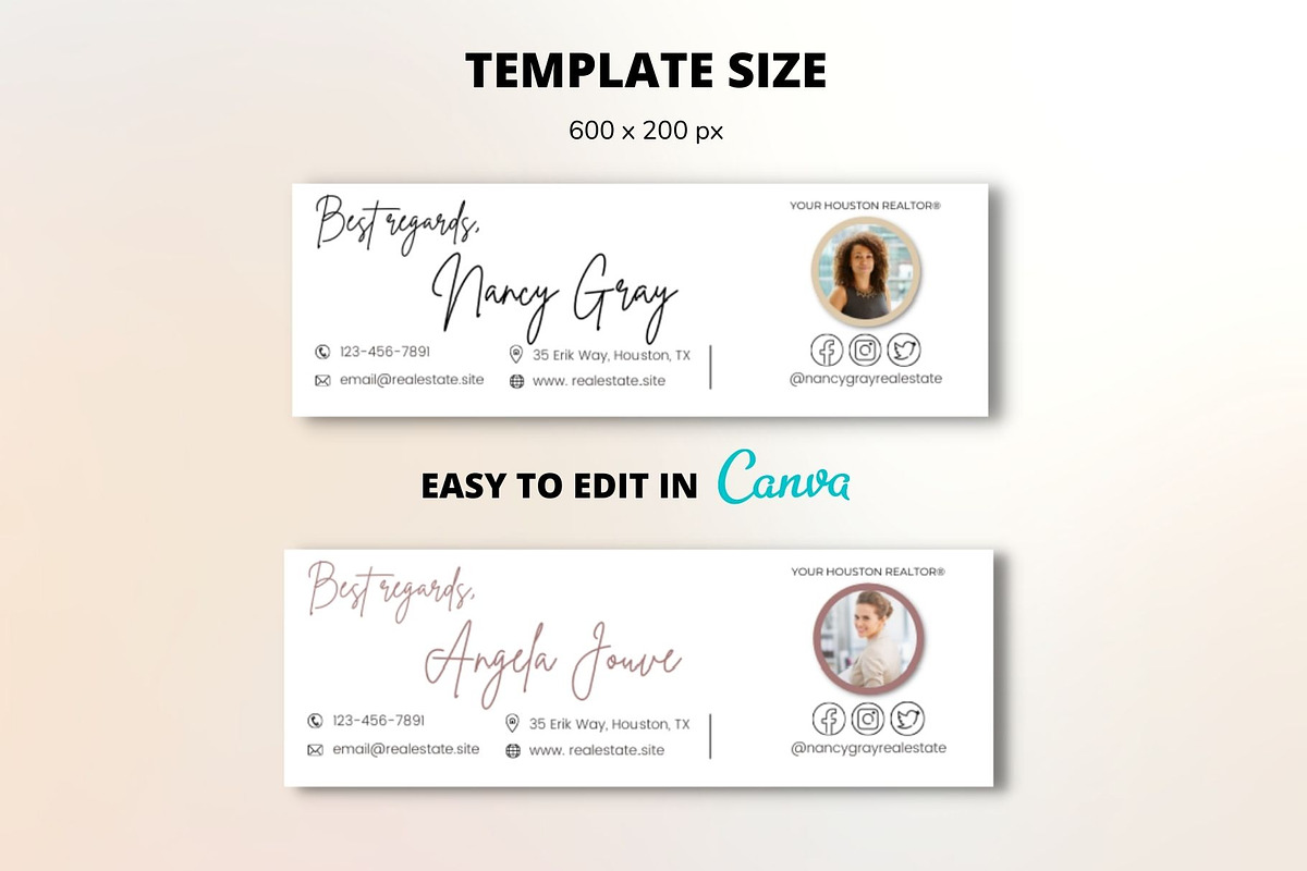 Email Signature Template Realtor, an Email Template by MediaKitTemplates (Photo 4 of 5)