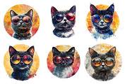 Retro Summer Cat Glasses PNG, an Illustration by SinaCreation (Thumbnail 3 of 5)