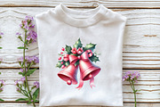 Pink Christmas Clipart-24 PNG, an Illustration by Libby Wishes (Thumbnail 2 of 6)