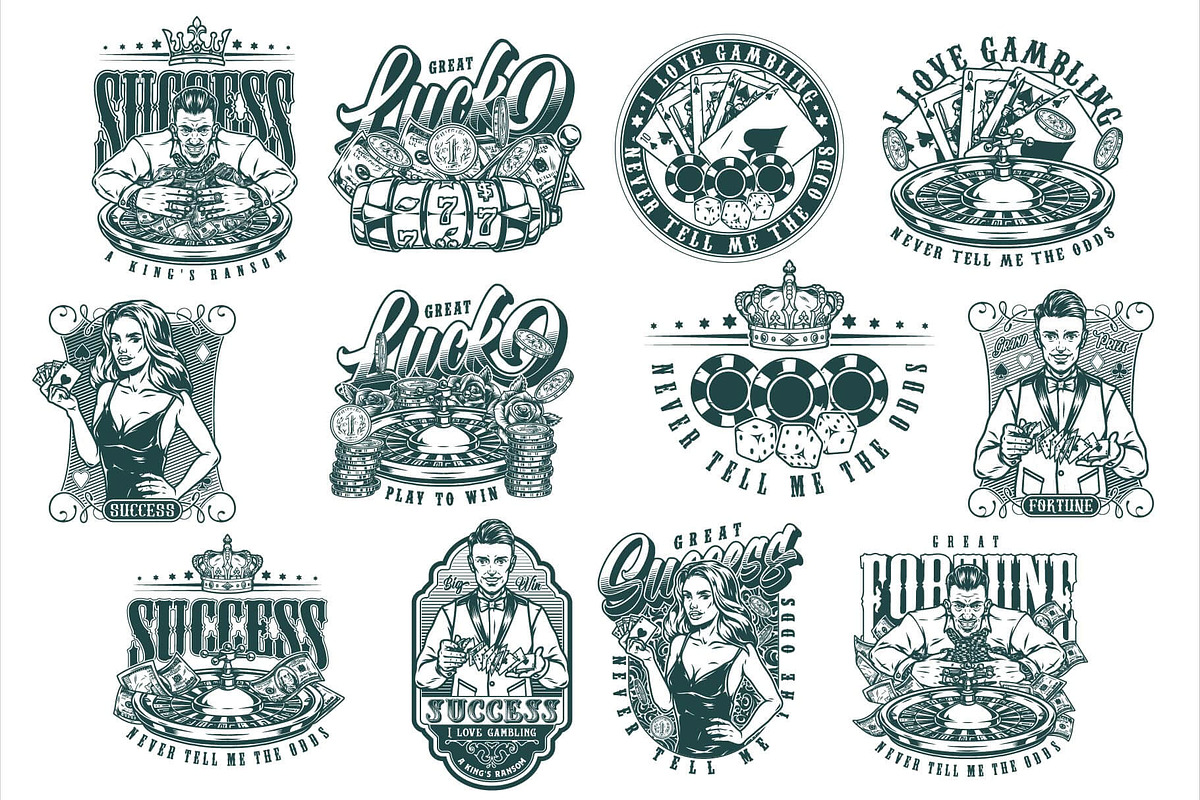 Gambling t-shirt designs, a Branding & Logo Template by DGIM studio (Photo 7 of 9)
