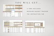 Wedding Budget Template 2024, a Templates & Theme by BRANDcontent (Thumbnail 4 of 6)