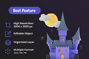 Halloween 3D Icon Set