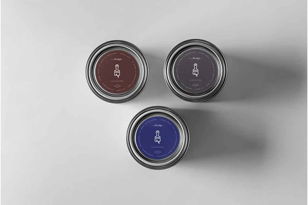 Can of Paint Mock-up, a Product Mockup by zippypixelstudio (Photo 11 of 11)
