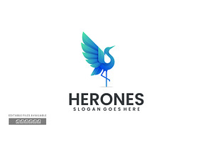 Herones Gradient Colorful Logo