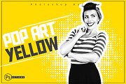 Pop Art Yellow Action, an Action Add-On by DuoFankaar (Thumbnail 1 of 8)
