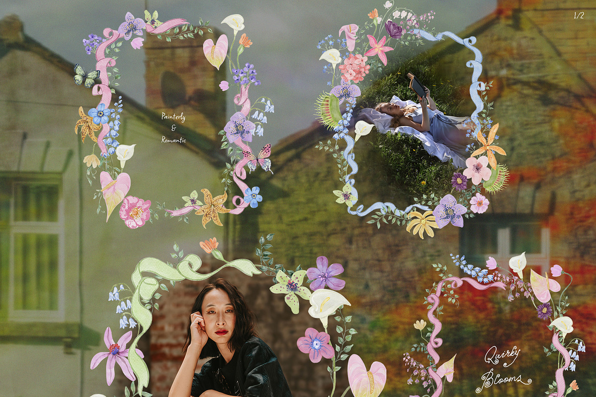 Quirky Blooms: Whimsical Florals, a Seasonal Illustration by SunnyAfternoons (Photo 6 of 15)