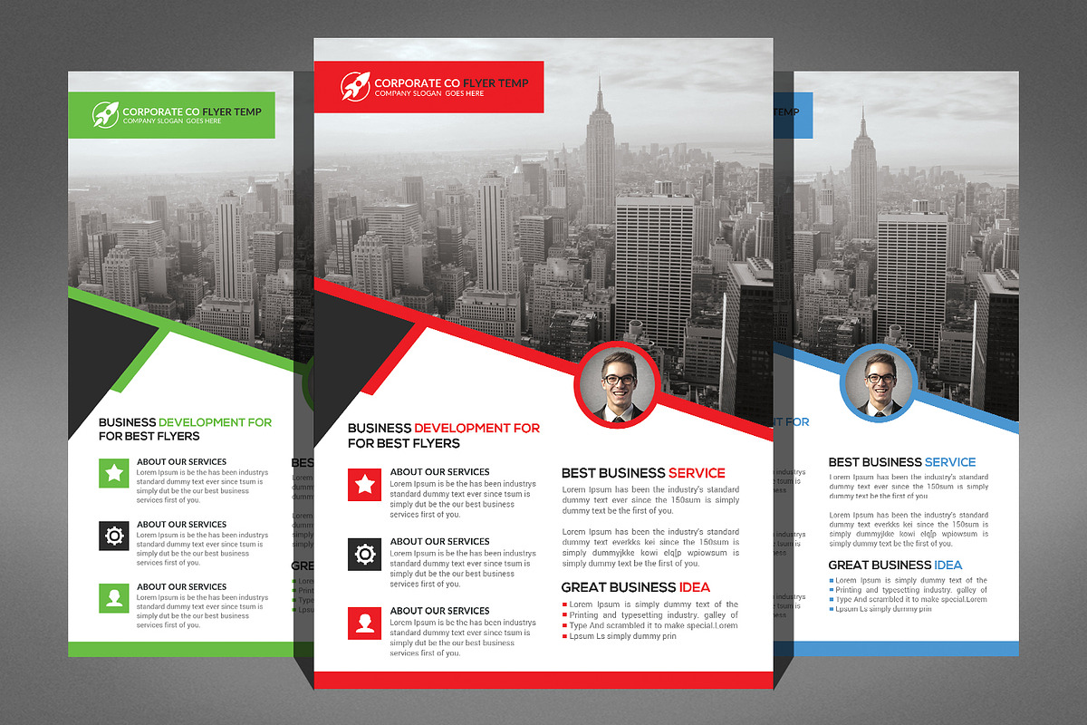66 Corporates Flyers Bundle, a Flyer Template by Graphic Templates (Photo 53 of 67)