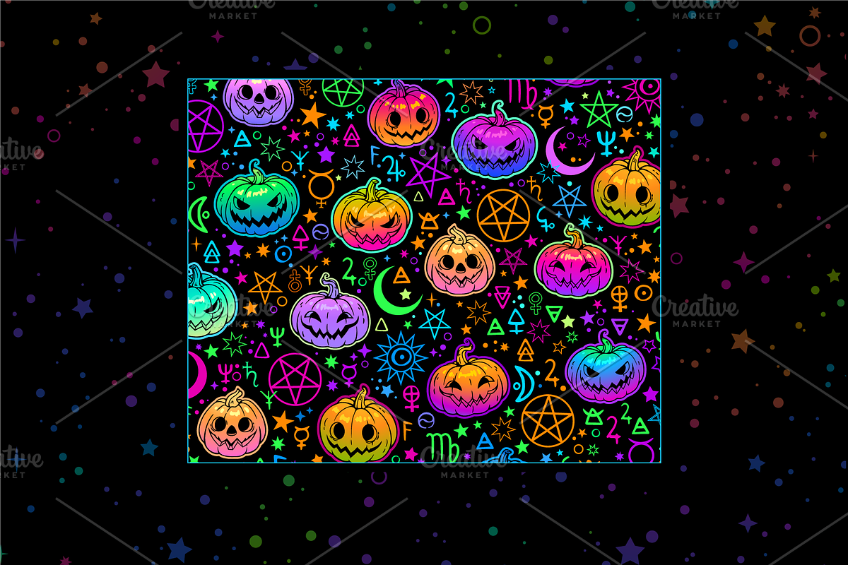 Halloween backgrounds, a Pattern Graphic by Victoria Bat (Photo 2 of 9)
