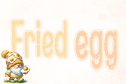 Fried Egg - Handwritten, a Handwritten Font by Charmingbear59.design (Thumbnail 1 of 5)