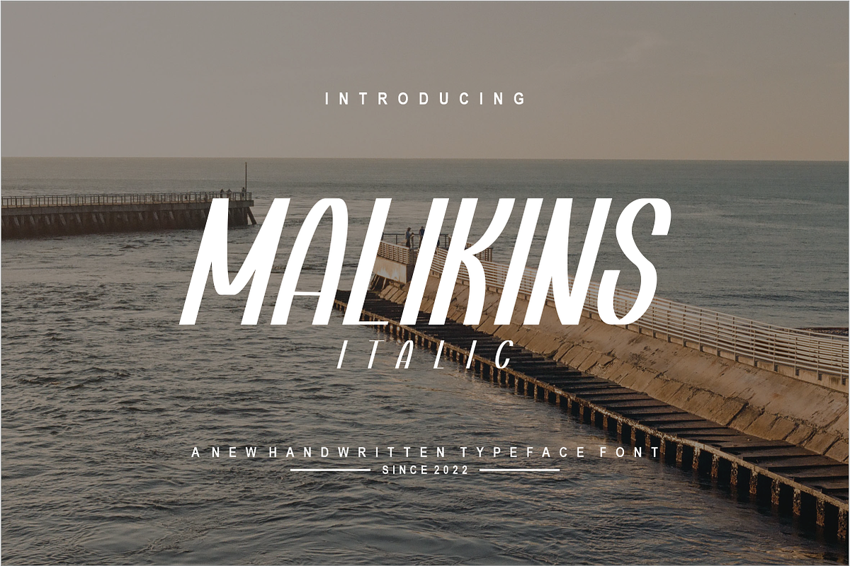 MalikinsItalic-Italic, a Font by puji_hartono (Photo 1 of 5)