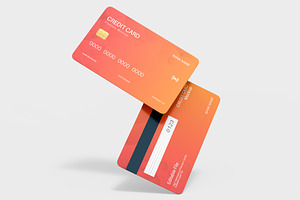 Plastic Credit Card Mockup Template, a Product Mockup by graphypix