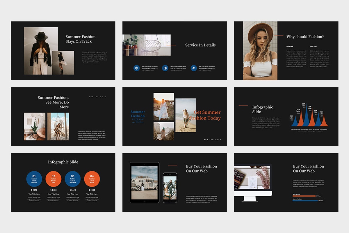 Anula : Summer Fashion Google Slides, a Presentation Template by Punkl Camp (Photo 8 of 9)