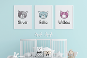 Cozy Kitten Handwriting Font, a Handwritten Font by Suntype | Sunshine Std (Thumbnail 6 of 11)