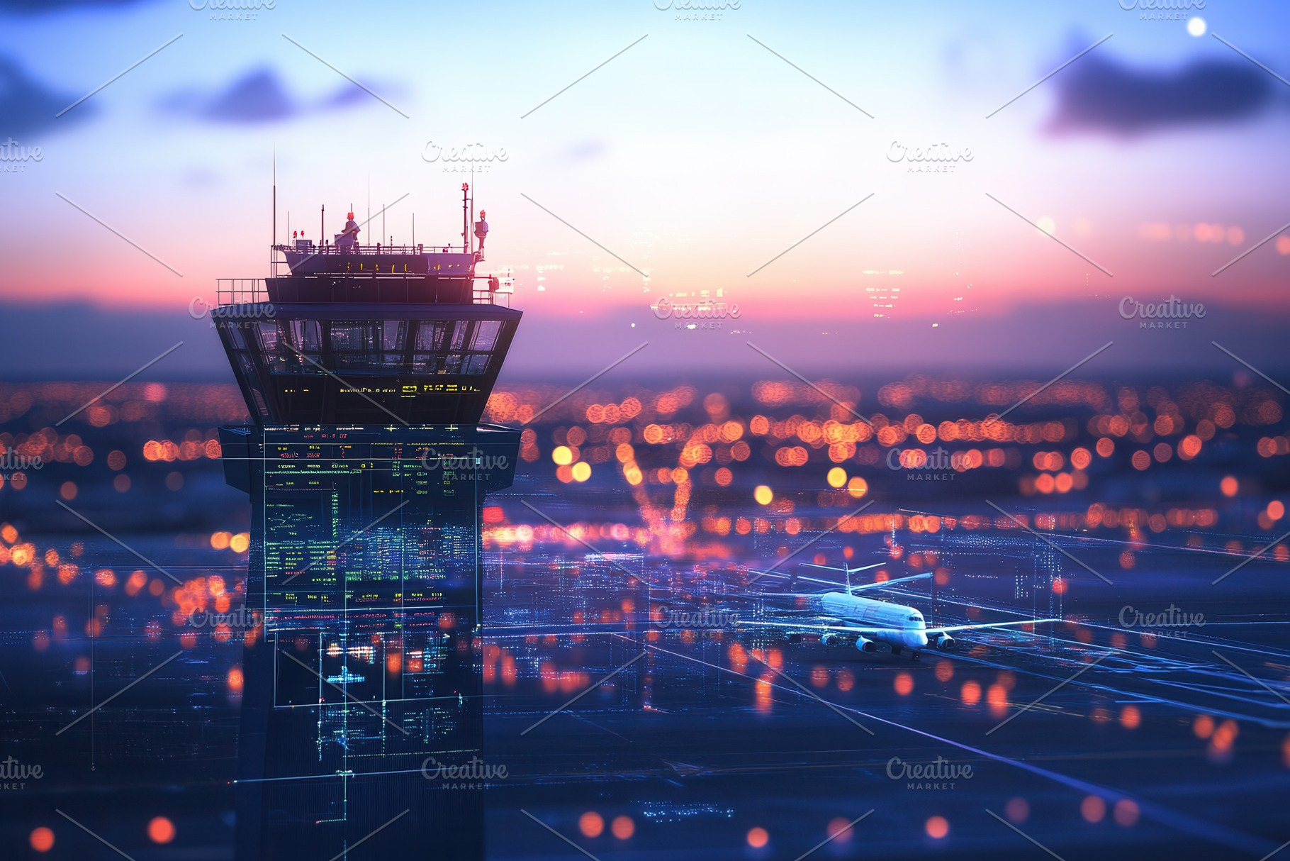 Air traffic control in action, a Photo by Pavel_design