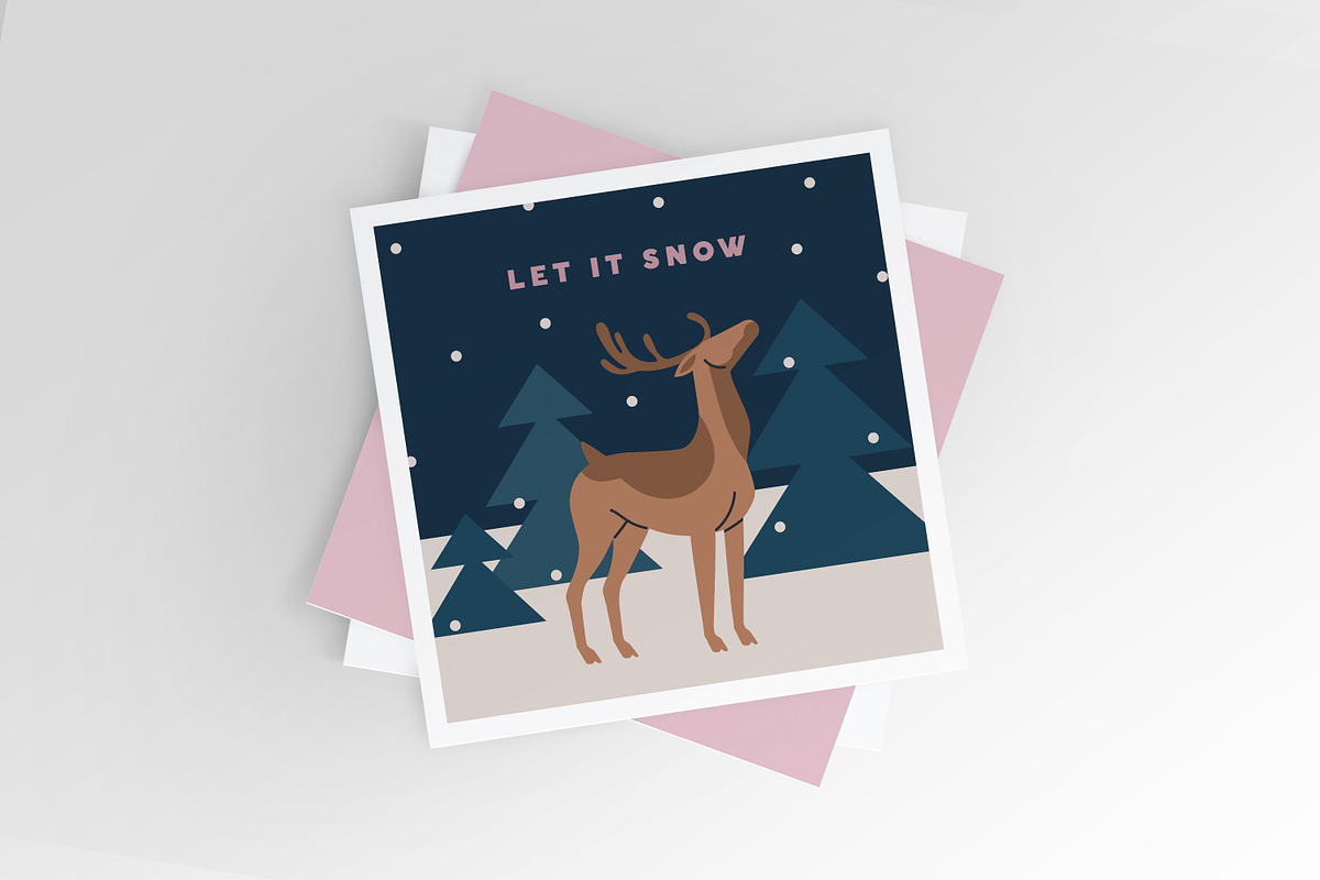 Christmas holiday card designs set, a Seasonal Illustration by Good Studio (Photo 11 of 12)