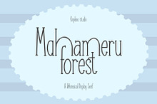 Mahameru Forest | Whimsical Serif