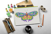 Colorful Butterflies Clip Art, an Illustration by Belusuab (Thumbnail 5 of 5)