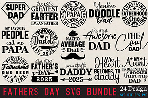 Fathers Day Svg Bundle, an Object Graphic by DollarSmart