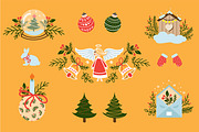 Christmas illustration with angels, an Illustration by AnzhelikaGerman (Thumbnail 2 of 2)