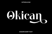 Okican - Elegant Serif, a Serif Font by Luna Shop (Thumbnail 1 of 9)