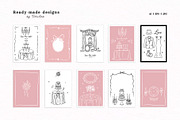 Wedding Line Art Vector Set, an Object Illustration by VerAna (Thumbnail 10 of 18)