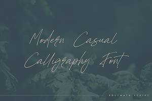 Polymath - Organic Script Font