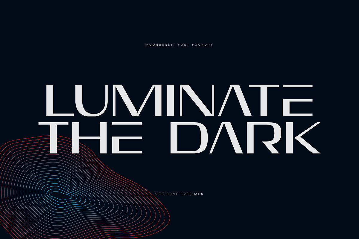 MBF Interaco - Minimalist Wide, a Sans Serif Font by MoonBandit (Photo 3 of 6)